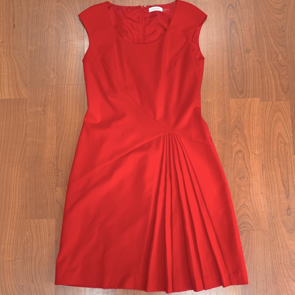 NWOT Calvin Klein Red dress, size 6.